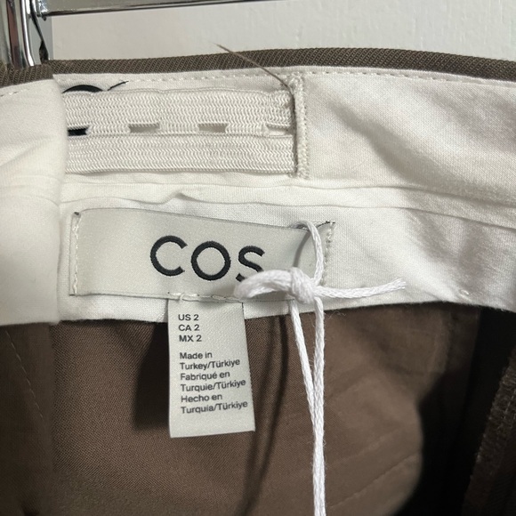 COS Brown Pleated Women's Trousers - Picture 4 of 7